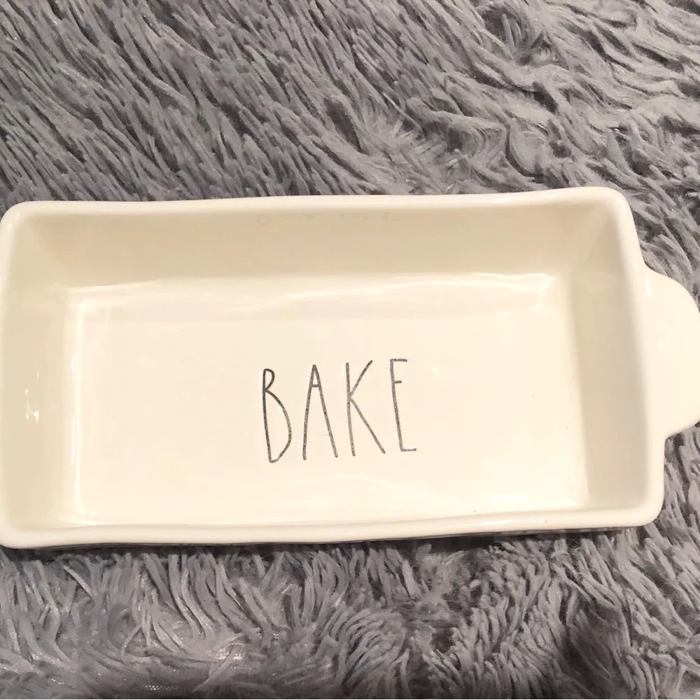 Rae Dunn Artisan Collection by Magenta Ceramic BAKE Loaf Pan Dish